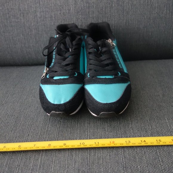 Diesel Only the Brave Black and Teal Size 8.5 Shoes - Picture 16 of 16
